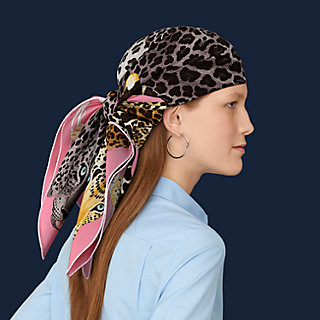 Lazy Leopardesses scarf 90 | Hermès Singapore